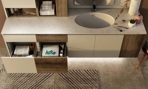 司米橱柜图片 双城浴室柜效果图_品牌产品-橱柜网